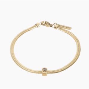 Hey Harper HARMONY Bracelet Gold Chain Cubic Zirconia CZ Minimalist Jewelry